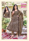 Zarina Vol 3 By Kavya Naira Cut Cotton Kurti With Bottom Dupatta Wholesale Market In Surat
